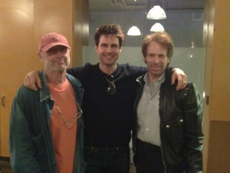 Jerry Bruckheimer with Tony Scott and Tom Cruise after Top Gun 3D screening 475x356 Top Gun 3D details revealed